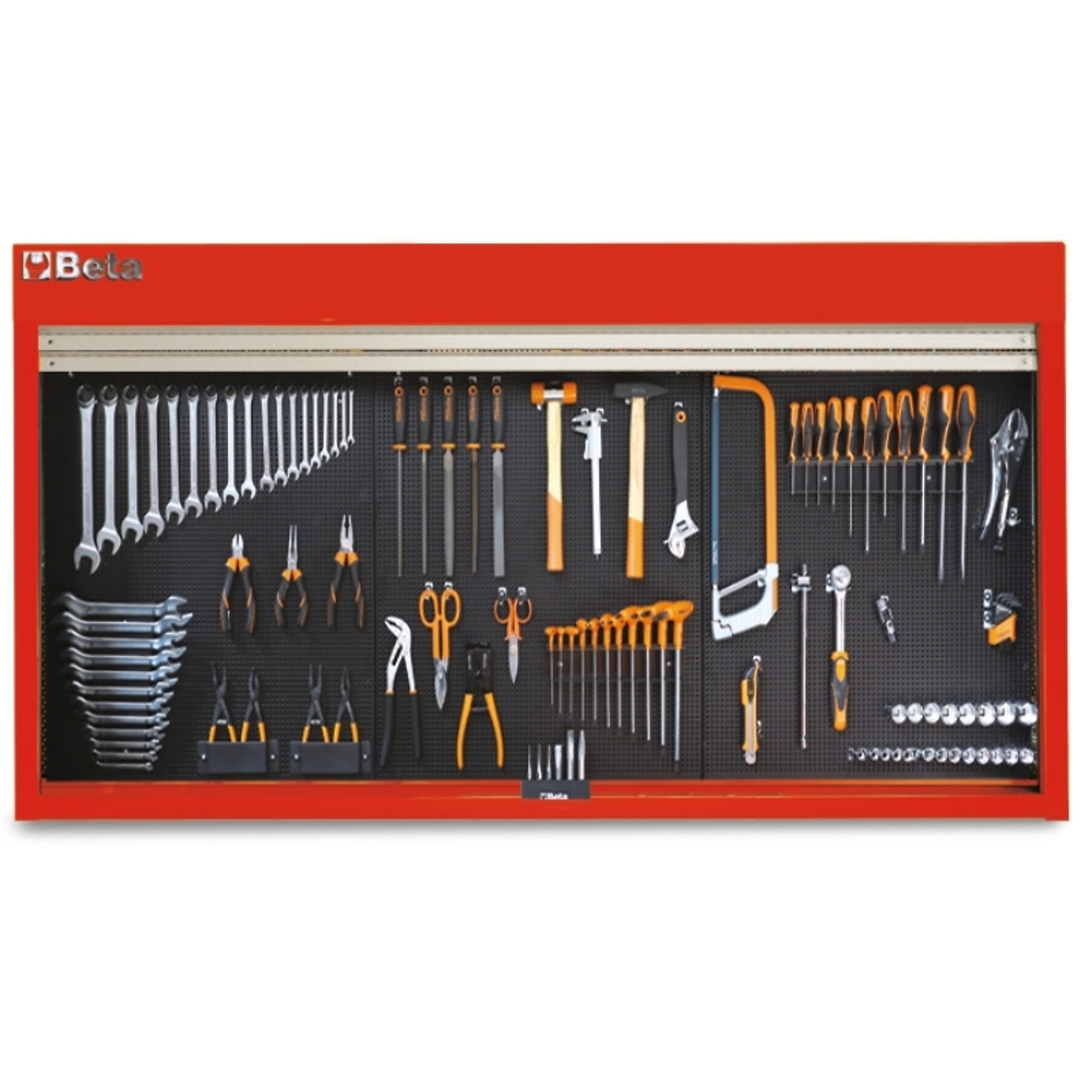 Beta, Wall Mount Tool Panel 67in. L x 6in. D x 37in. H, Capacity 88 lb, Material Alloy Steel, Included (qty.) 1 Model# C57SP-R